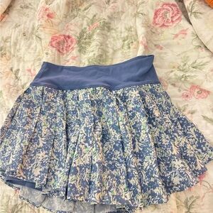 aerie Blue Floral Circle Skirt